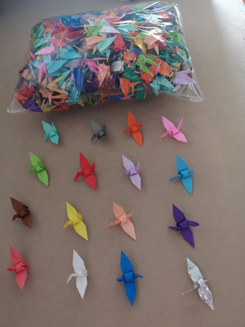 Paper Cranes Small 500pcs Pkt Hobbies Toys Stationery Craft Stationery School Supplies On Carousell