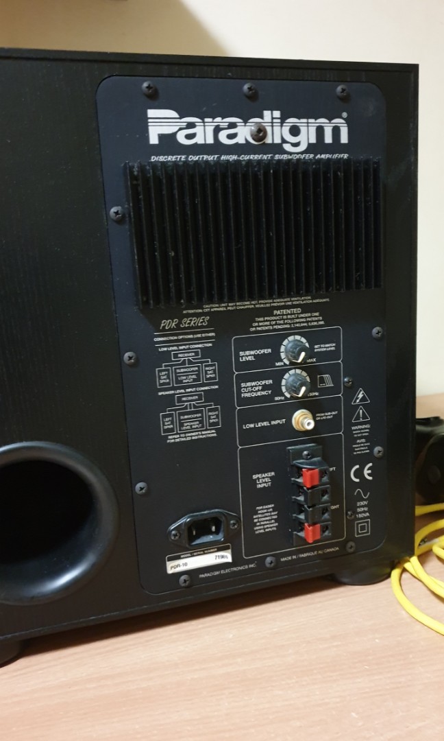 Paradigm 10 hot sale subwoofer