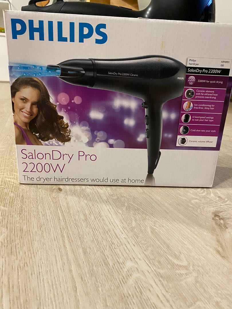 Philips hair dryer salon dry pro