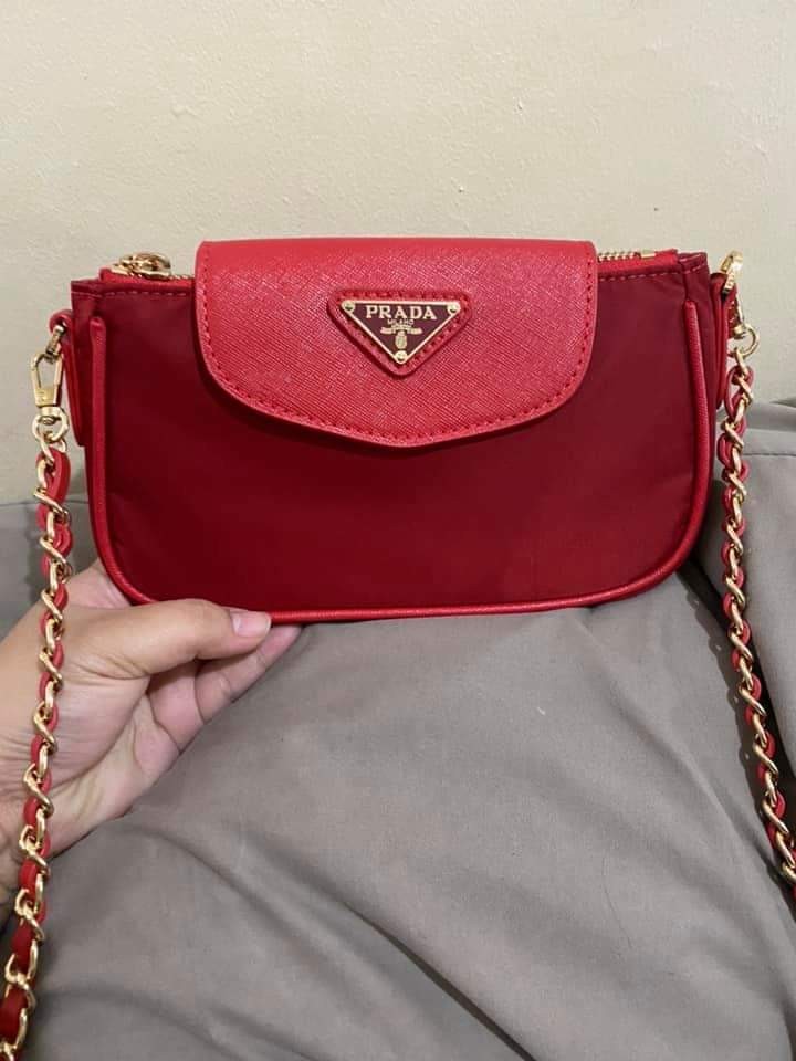 prada chain sling bag