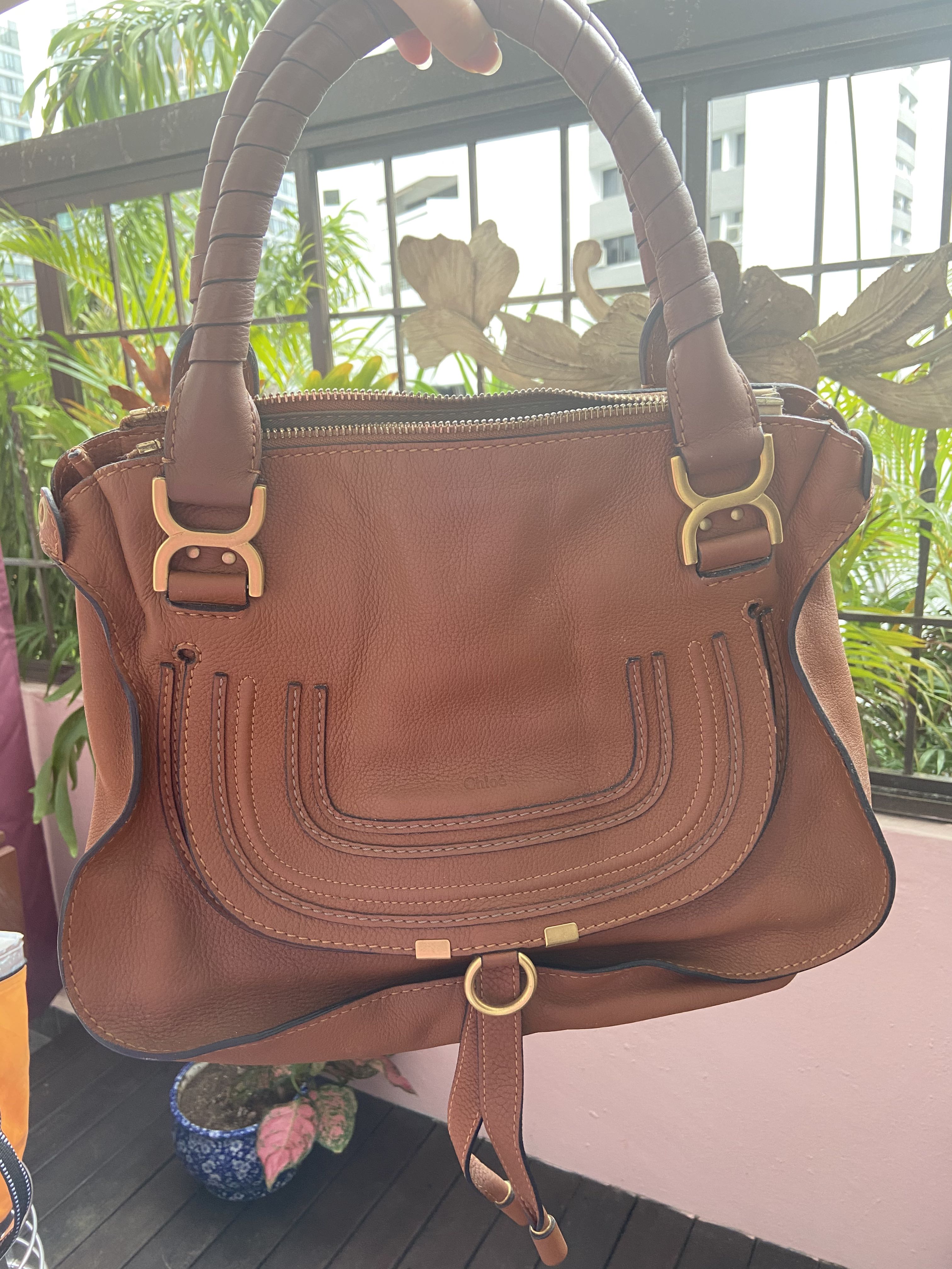 Chloe marcie 2025 bag tan