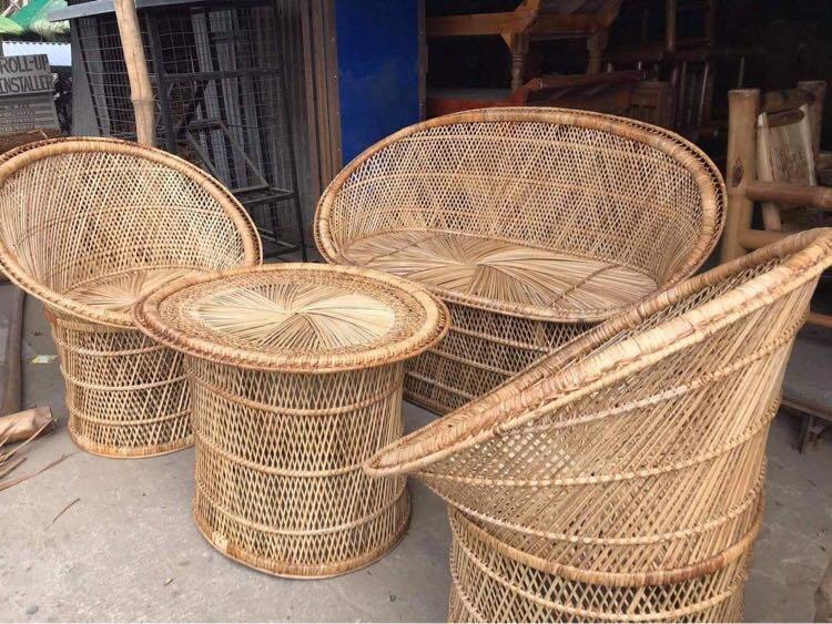 Rattan Buri sala set # 1 (Category: Sofas) located in Paranaque City. Submitted by FLess.ph (Listing ID 1092152721, Image 1). Description: Brand new!! Set already @ php 14,800 only LONG CHAIR 18” seat to floor 37” top to floor 57” width body SMALL CHAIRS 32” width body 17” seat to floor 37” top to floor TABLE 27”x30” top table width length 23” height .
