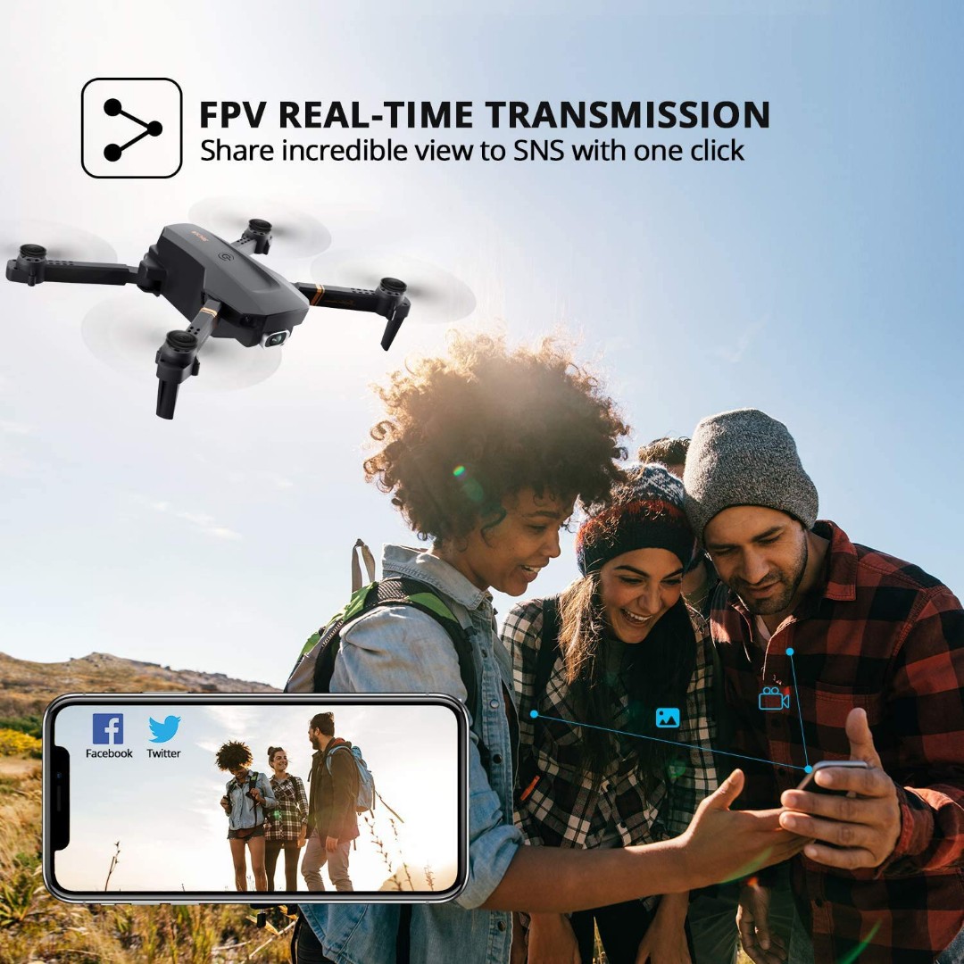 Richie 4DRC Drone 4D-V4 Drone Dual Camera Quadcopter, 攝影器材, 航拍 - Carousell