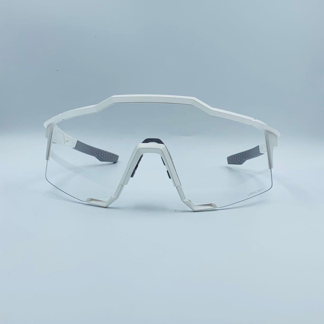 Ride 100% Speedcraft Matte White Clear Custom (Category: Sunglasses & Eyewear) located in Singapore. Submitted by gearoutfitters (Listing ID 1092308939, Image 2). Description: Custom Pair CHEAPEST ON CAROUSELL Free delivery! Brand new in original box 100% Authentic Ride 100% Speedcraft Frame: Matte White Lens : Clear (93% VLT) for night cycling Fit: Asian and Standard (comes with both nosepads) Comes with original paper box + 100% hard case + 100