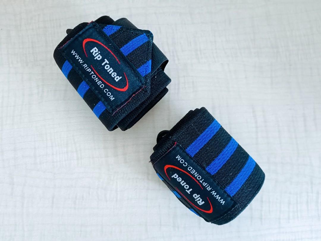 Rip Toned Wrist Wraps (blue) - 18 Professional Grade with Thumb Loops -  Wrist Support Braces - Men & Women - Weight Lifting, Crossfit,  Powerlifting, Strength Training, Sports Equipment, Other Sports Equipment