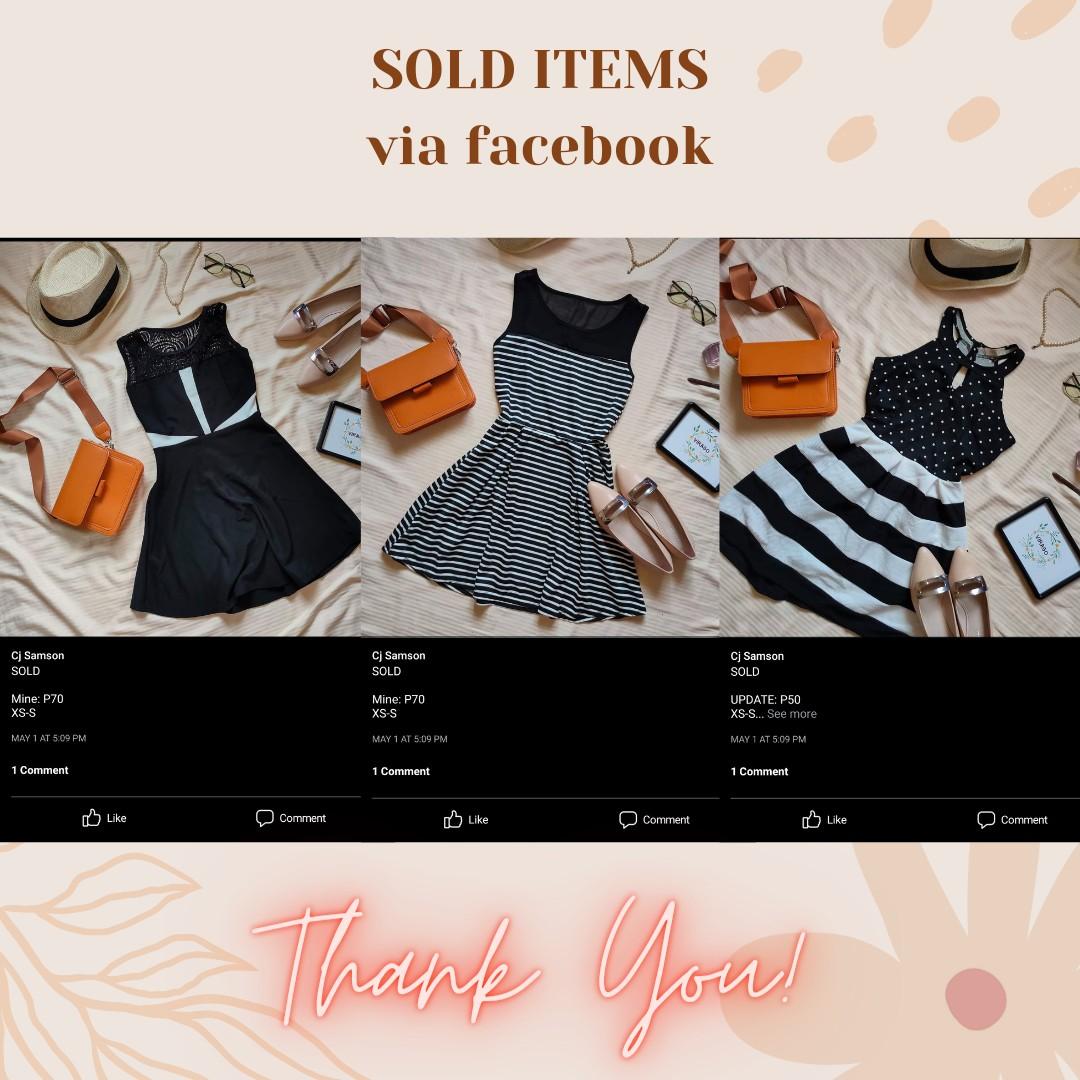 SOLD ITEMS VIA FACEBOOK, Women's Fashion, Dresses & Sets, Dresses on  Carousell