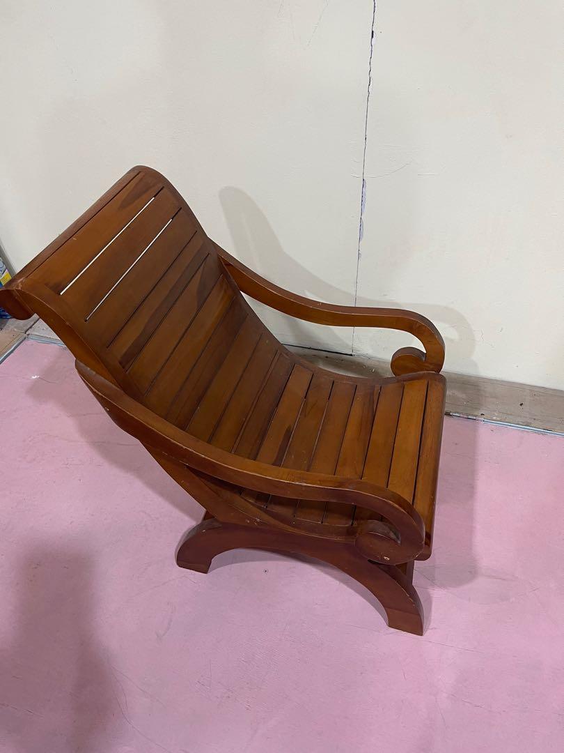 Solid Teak wood lazy chair for kids Furniture Home Living