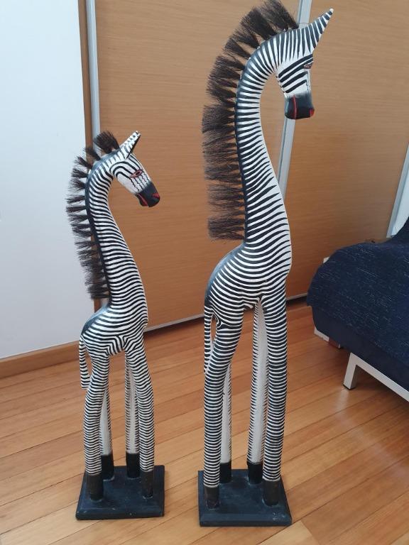Tall wooden sale zebra