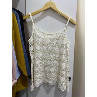 Inner Top Lace Bordir/Sleeveless Top Lace Bordir