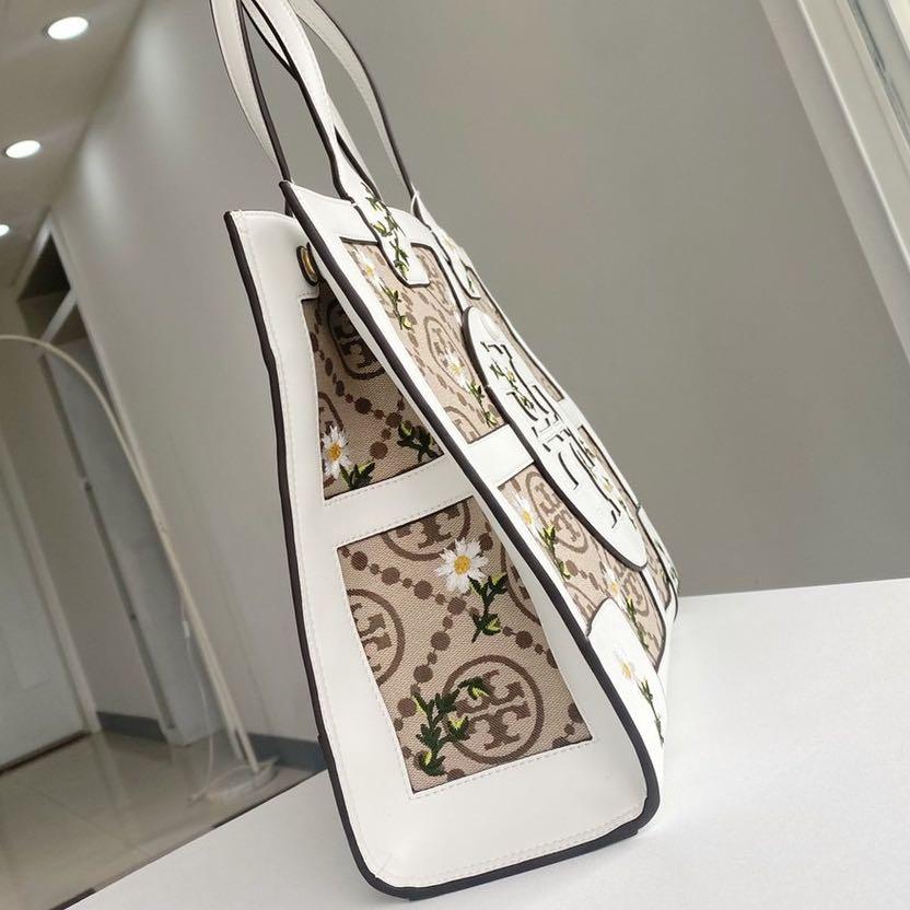 Tory burch ella embroidered mini tote on sale