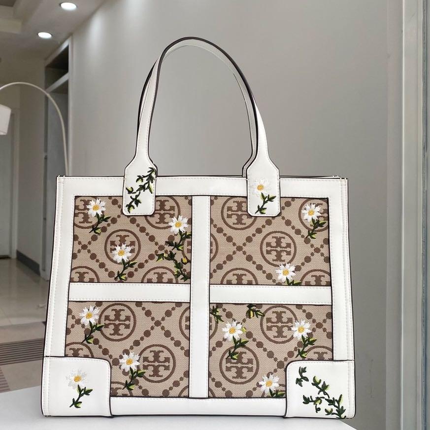 Tory Burch Ella Embroidered Tote Bag