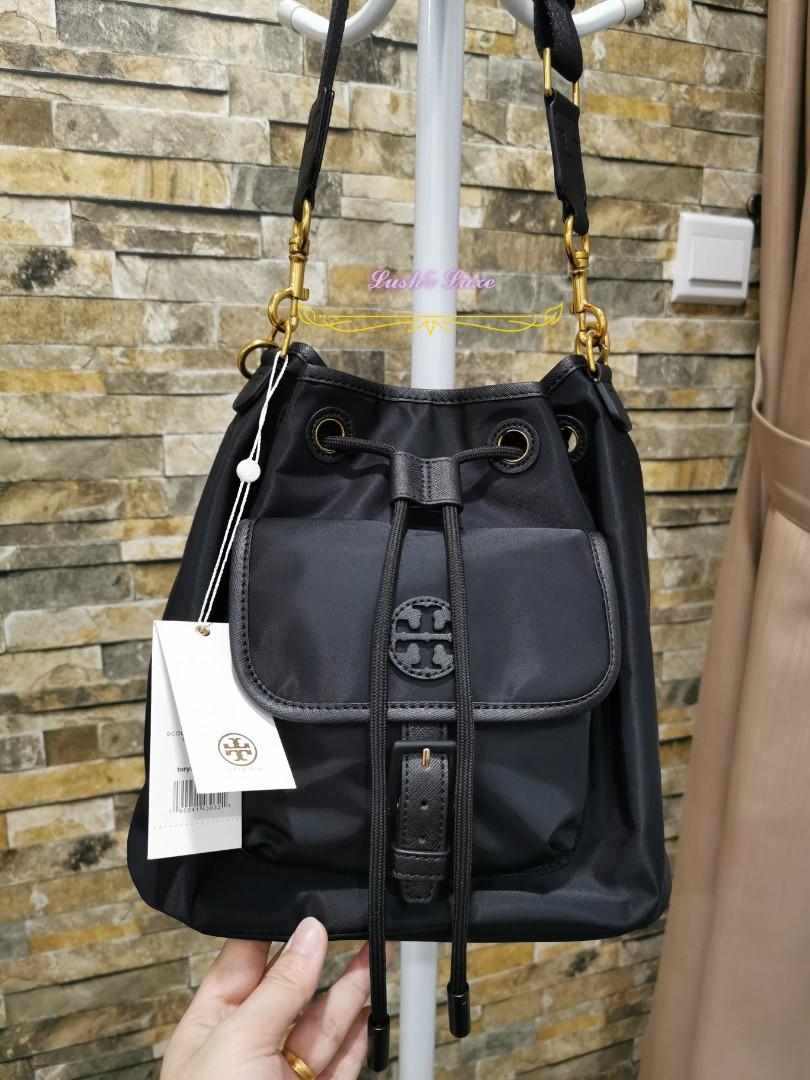 Tory burch scout nylon drawstring outlet
