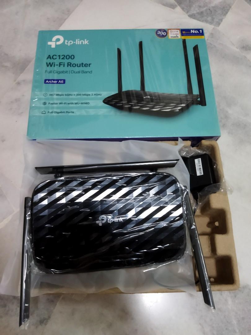 Archer A6, AC1200 Wireless MU-MIMO Gigabit Router