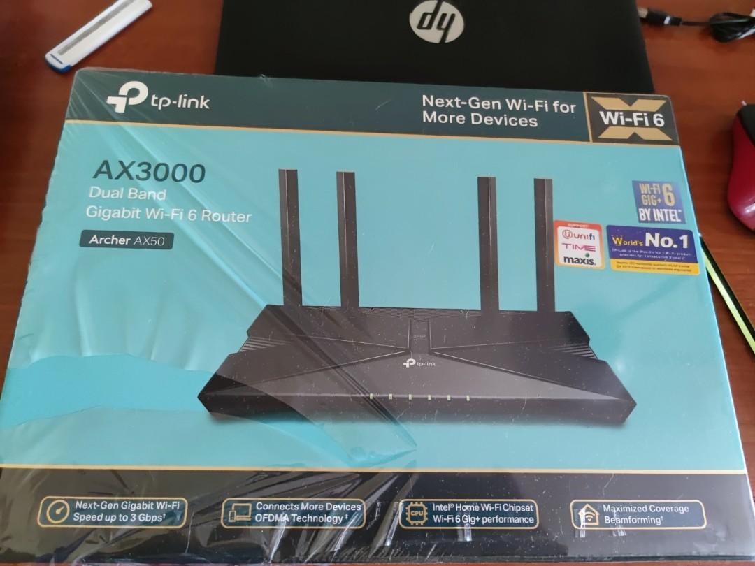 TP-Link Archer AX50 - AX3000 Dual Band Gigabit Wi-Fi 6 Router, Computers &  Tech, Parts & Accessories, Networking on Carousell