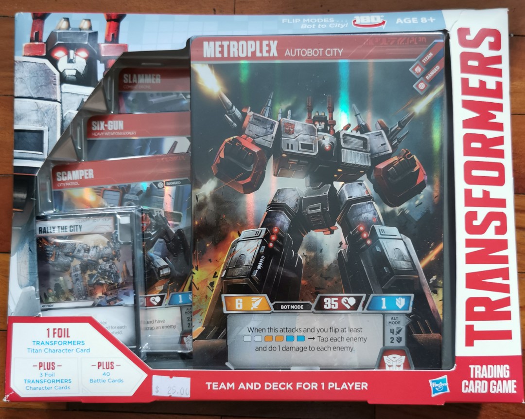 TRANSFORMERS TCG METROPLEX STARTER NUOVO E SIGILLATO ~ SALDI - Foto 6