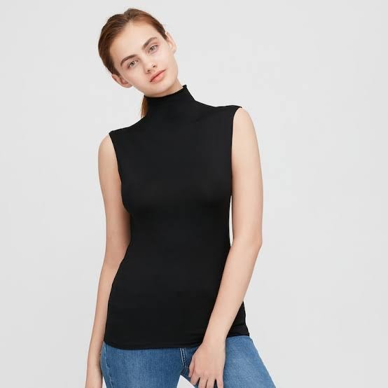 Uniqlo Airism high neck sleeveless t 