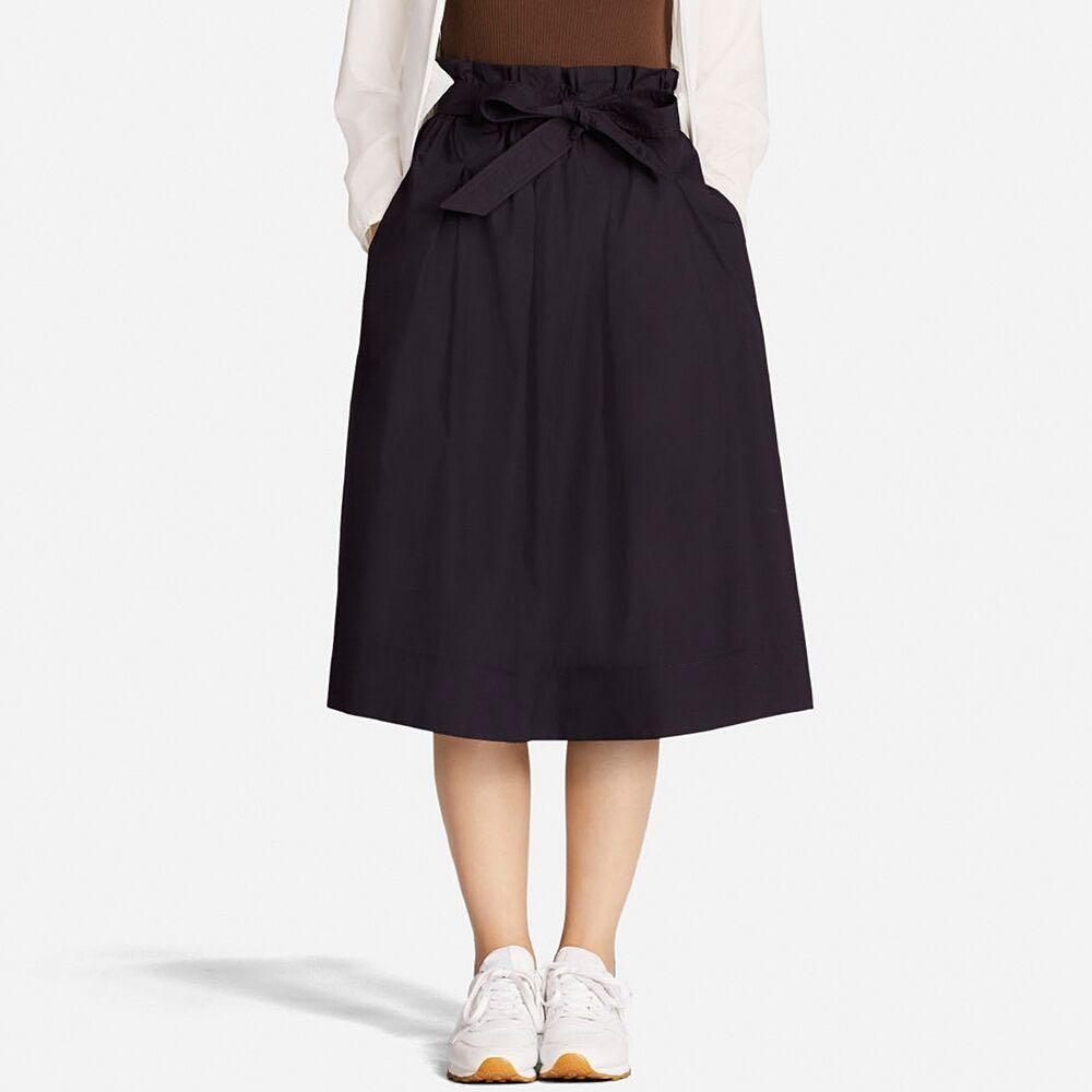 Summer Looks from Uniqlo: High Waist Belted Flare Midi Skirt - Welcome  Objects