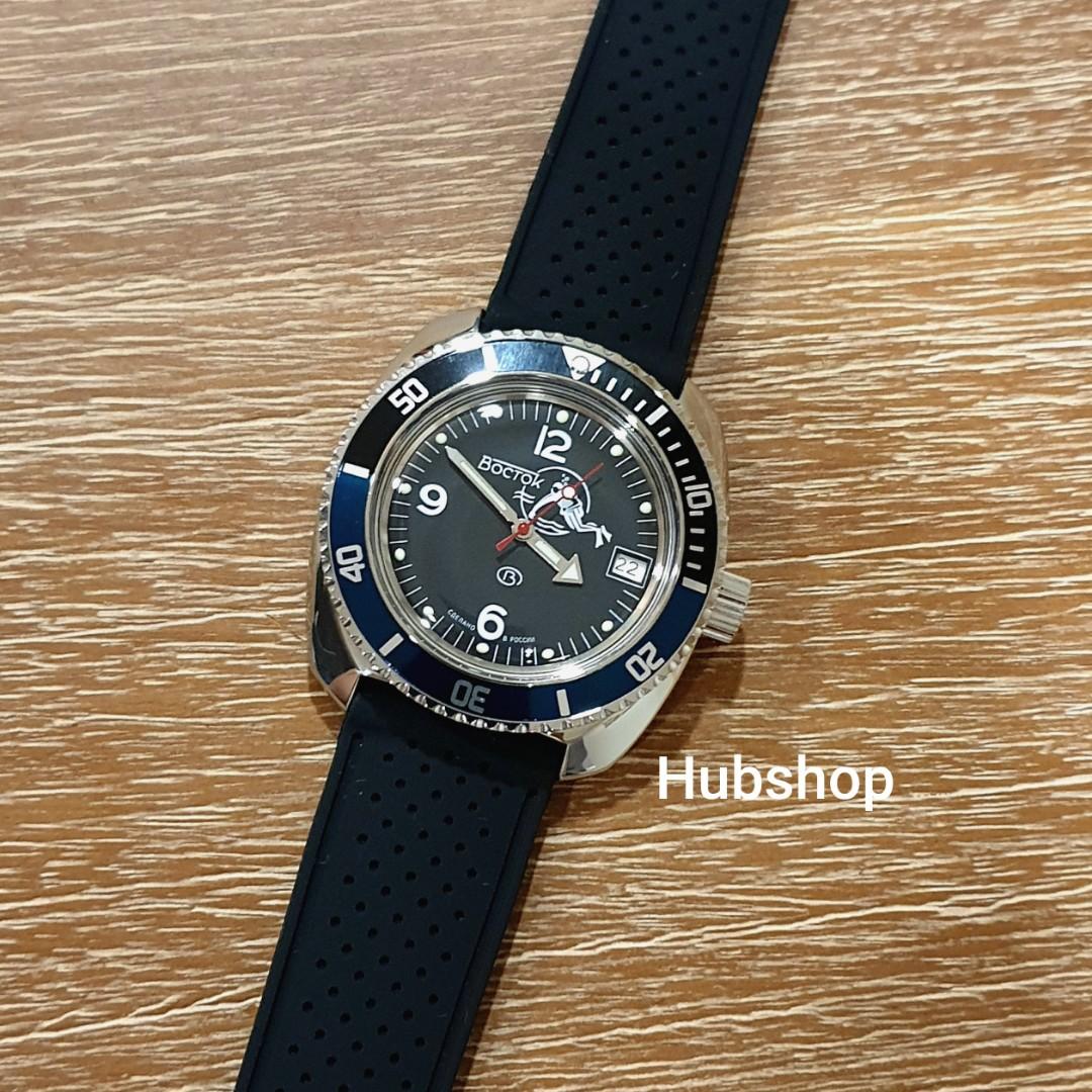 Montre Vostok Amphibia Scuba Dude GMT Batman - Mécanique Automatique 200m - Neuf Avec étiquettes Et Boîte