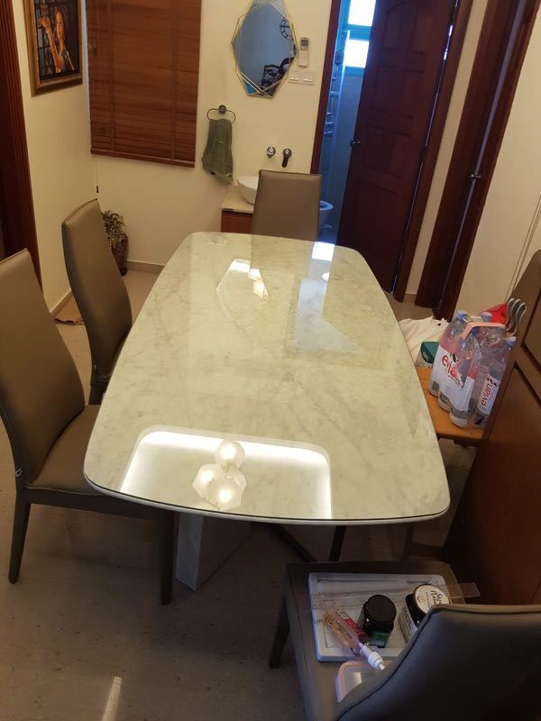 We Make Table Top Glass For Curve Edge Table Furniture Home Living Home Improvement Organisation Home Improvement Tools Accessories On Carousell