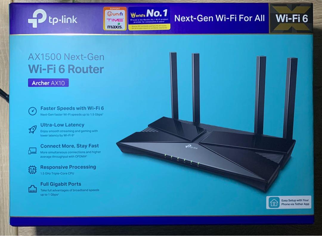 WI-FI 6 ROUTER AX1500 ARCHER AX10 NEXT-GEN TP-LINK, Computers & Tech ...