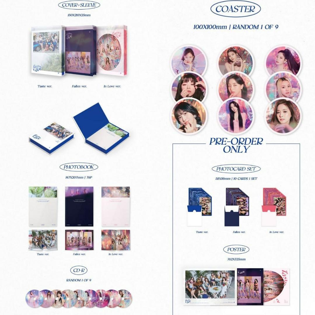 Twice Taste Of Love Unsealed Album Hobbies Toys Collectibles Memorabilia K Wave On Carousell