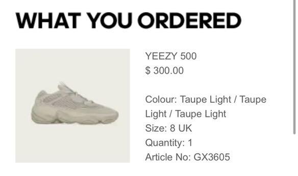 Yeezy 500 Taupe Light Men s Fashion Footwear Sneakers on