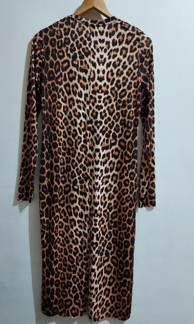 Zara Leopard Print Maxi Dress Women s Fashion Dresses Sets