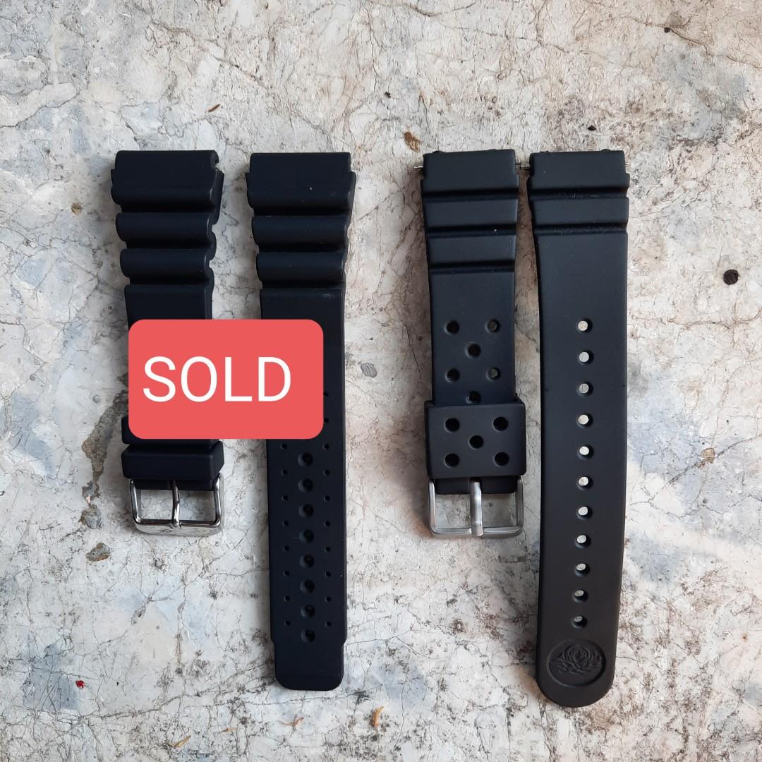 Seiko 24mm rubber strap online