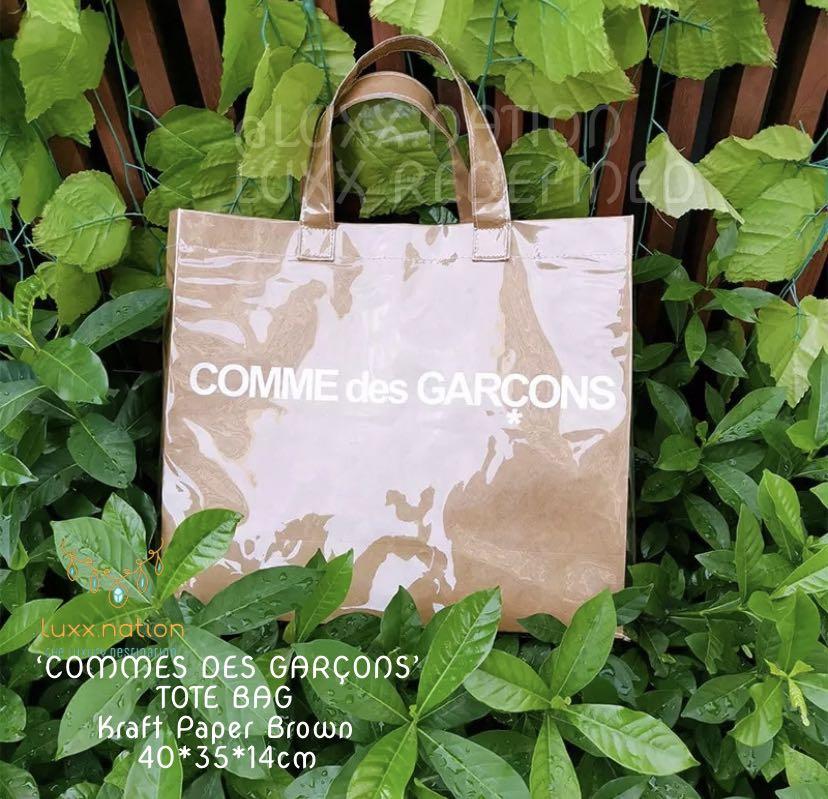 70 off COMMES des GAR ONS PVC KRAFT PAPER TOTE BAG UNISEX 5 Designs to Choose From