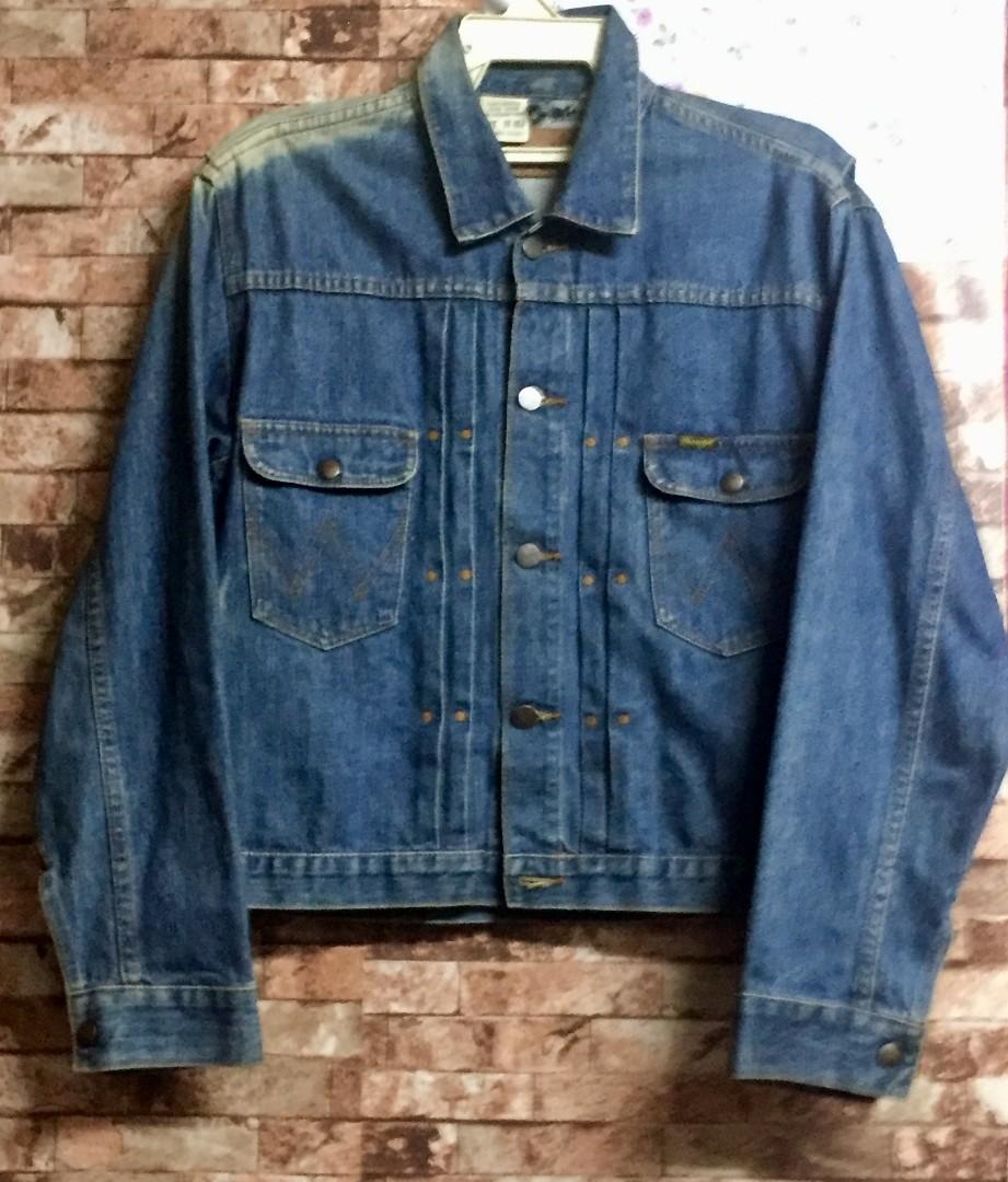 70s Men s MJ11 wrangler Vtg denim trucker jacket M