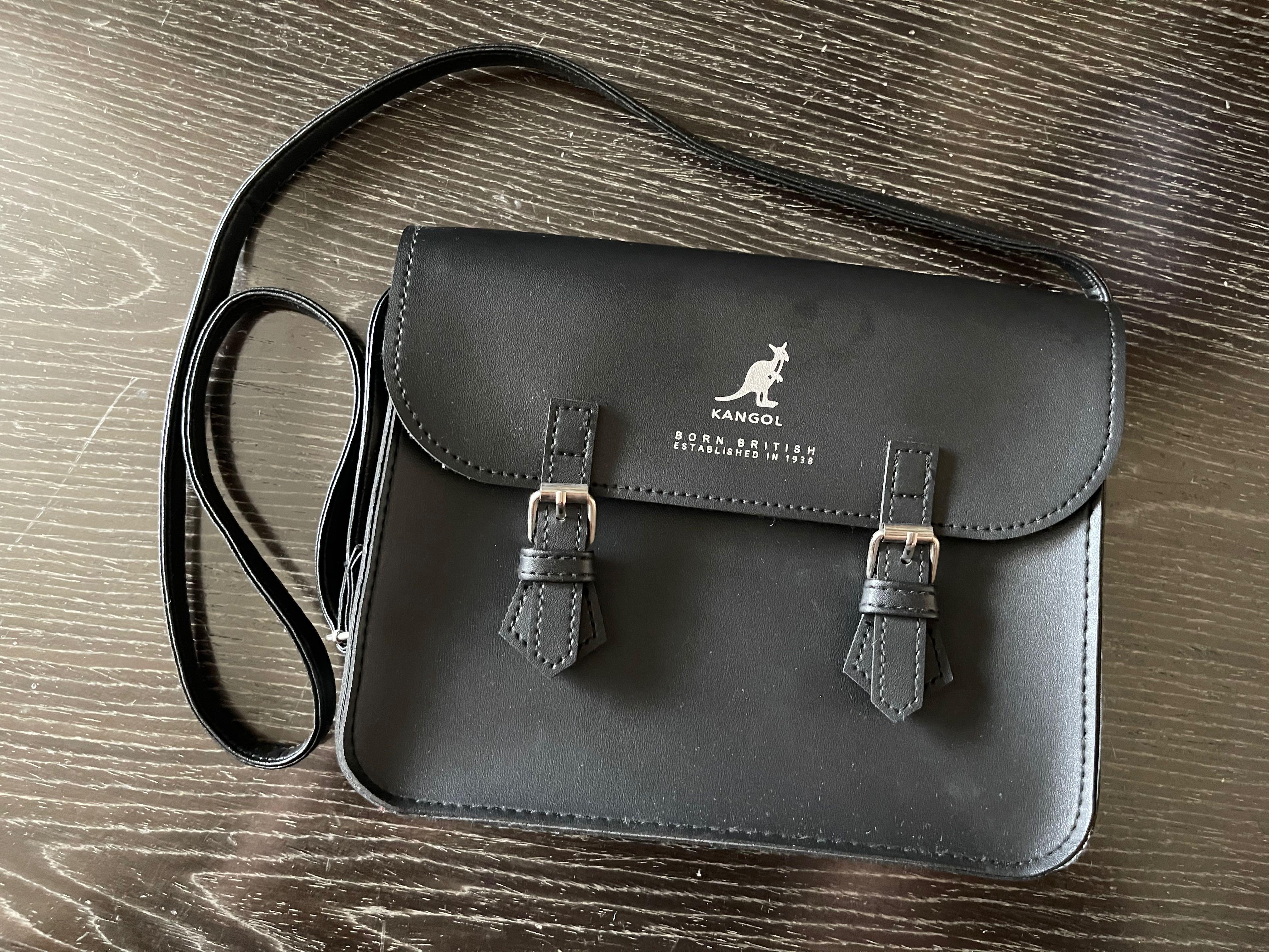 Kangol leather online bag