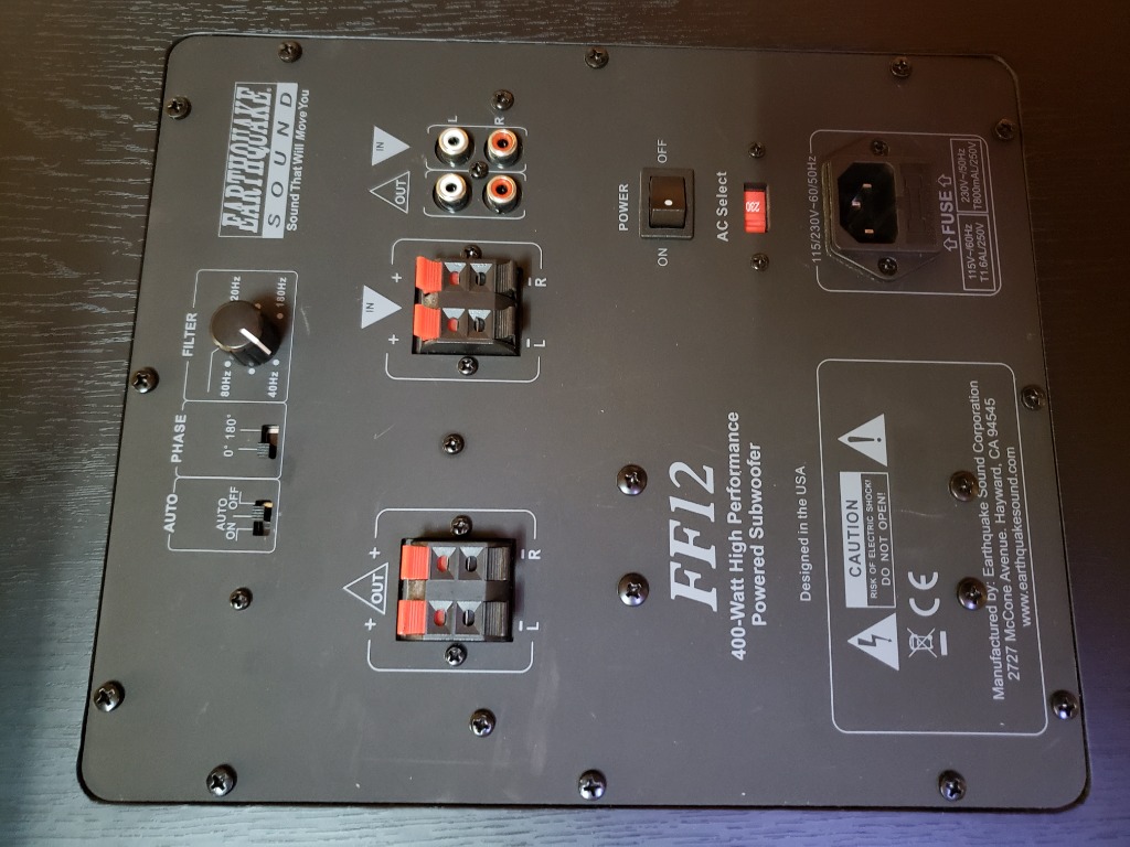 (清理玩具) Earthquake Sound FF12 Subwoofer, 音響器材, Soundbar、揚聲器、藍牙喇叭、耳擴