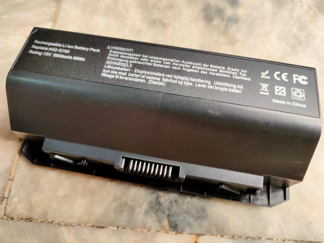 2 G750 Laptop Battery Compatible With Asus Rog G750 Series G750j G750jh G750jm G750js G750jw G750jx G750jz 8 Cell Computers Tech Parts Accessories Computer Parts On Carousell