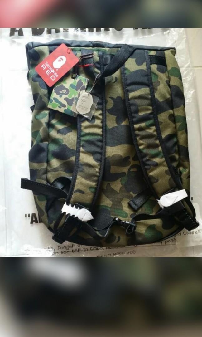 A BATHING APE® x Samsonite RED 1st Camo Roll Top Day Pack - BAPE 