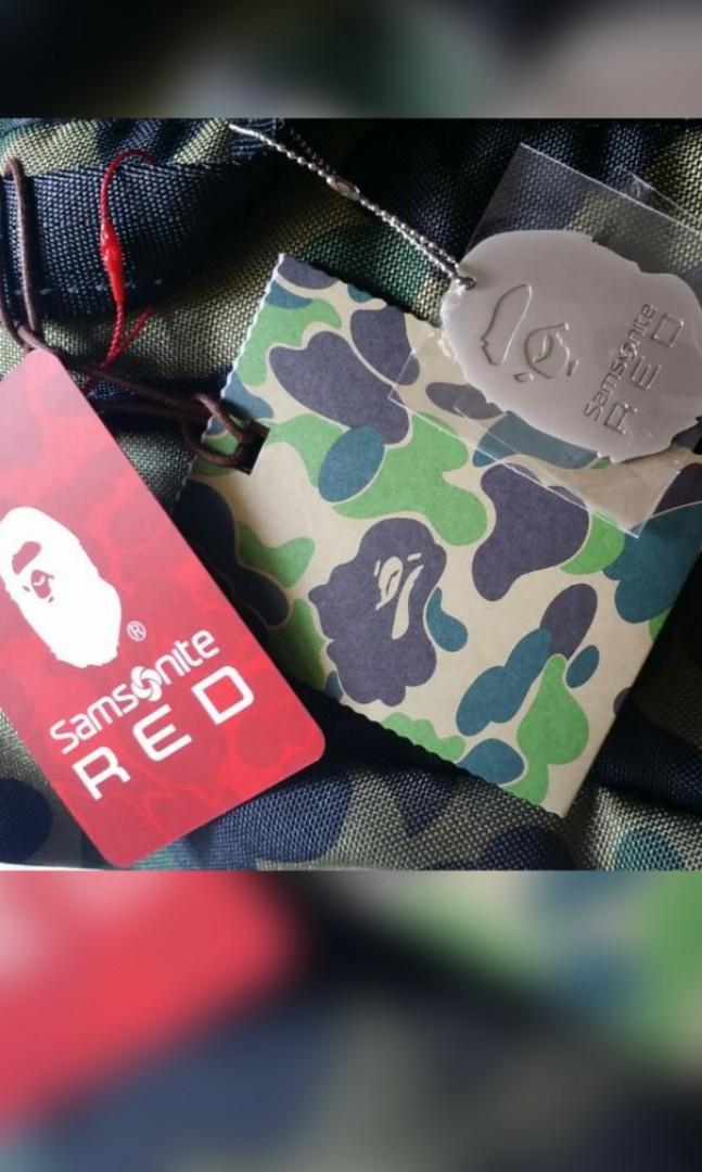 BAPE X SAMSONITE RED】1ST CAMO DAY PACK