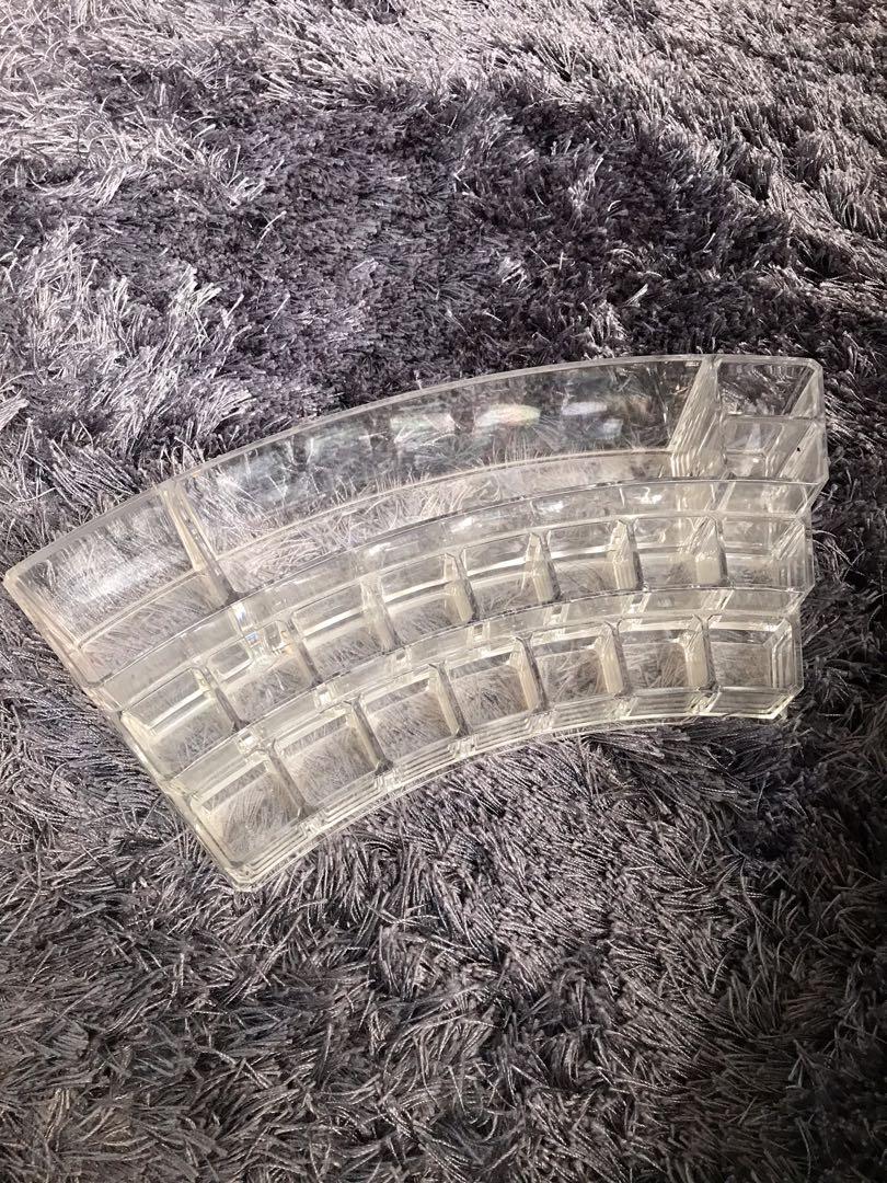 Acrylic Lipstick Holder (Category: Makeup) located in Marikina City. Submitted by elaishoppe (Listing ID 1092382431, Image 3). Description: Has 15 lipstick slots No issues No cracks Just needs cleaning.