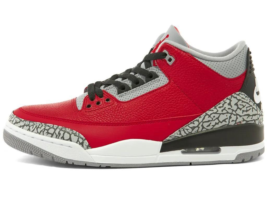 Air jordan 3 red cement clearance