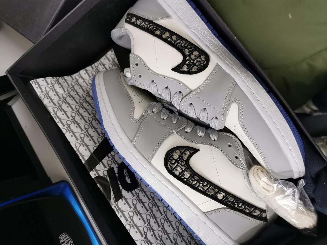Air Jordan Dior Low, Men's Fashion, Footwear, Sneakers on Carousell