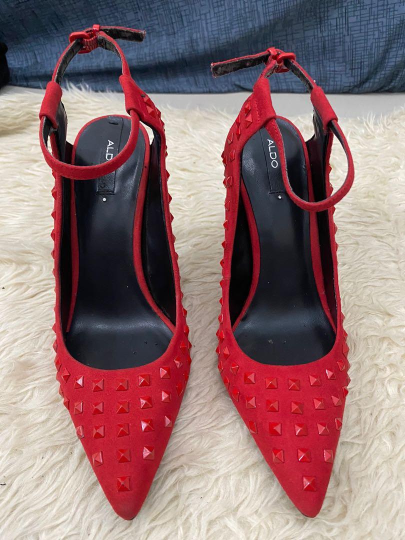 aldo studded heels