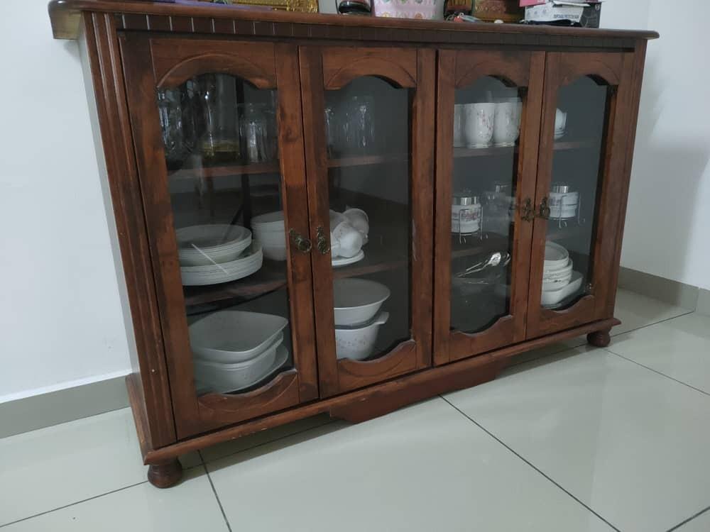 Almari Kayu Jati Home Furniture Furniture On Carousell