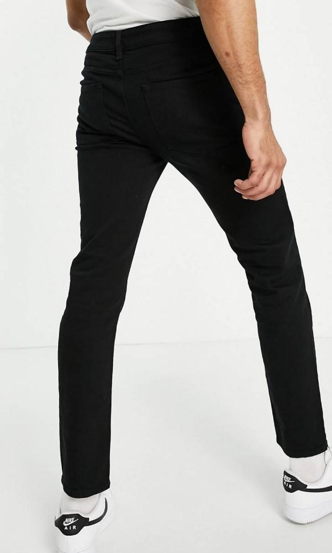 Asos design black slim fit jeans men 