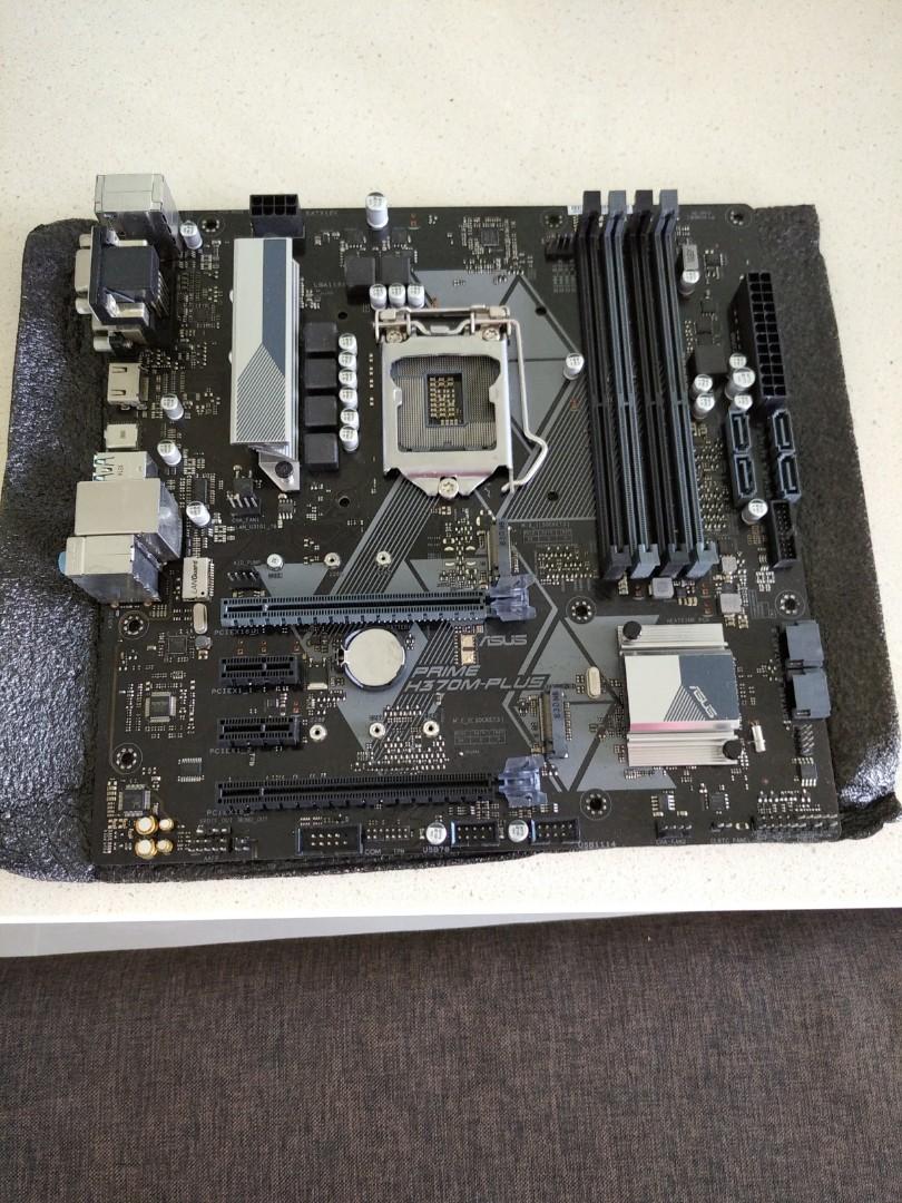 Intel i5 8400 + ASUS PRIME H370M-PLUS Intel Core i5 8400 @ 3788.87