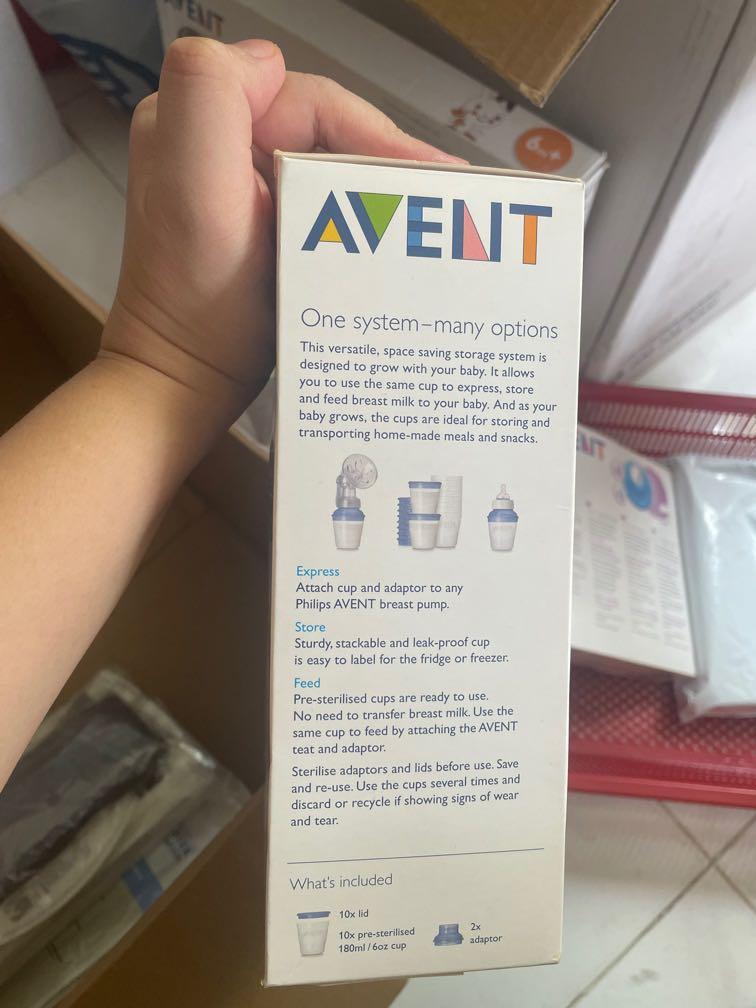 AVENT Breatmilk Storage cups and lids (Category: Breastfeeding & Bottle Feeding) located in Makati City. Submitted by egg.yolk (Listing ID 1092389951, Image 3). Description: ✅ Authentic ✅ Received as 🎁 ✅ P1,000 only! ✅ Retail Price: almost P1700.