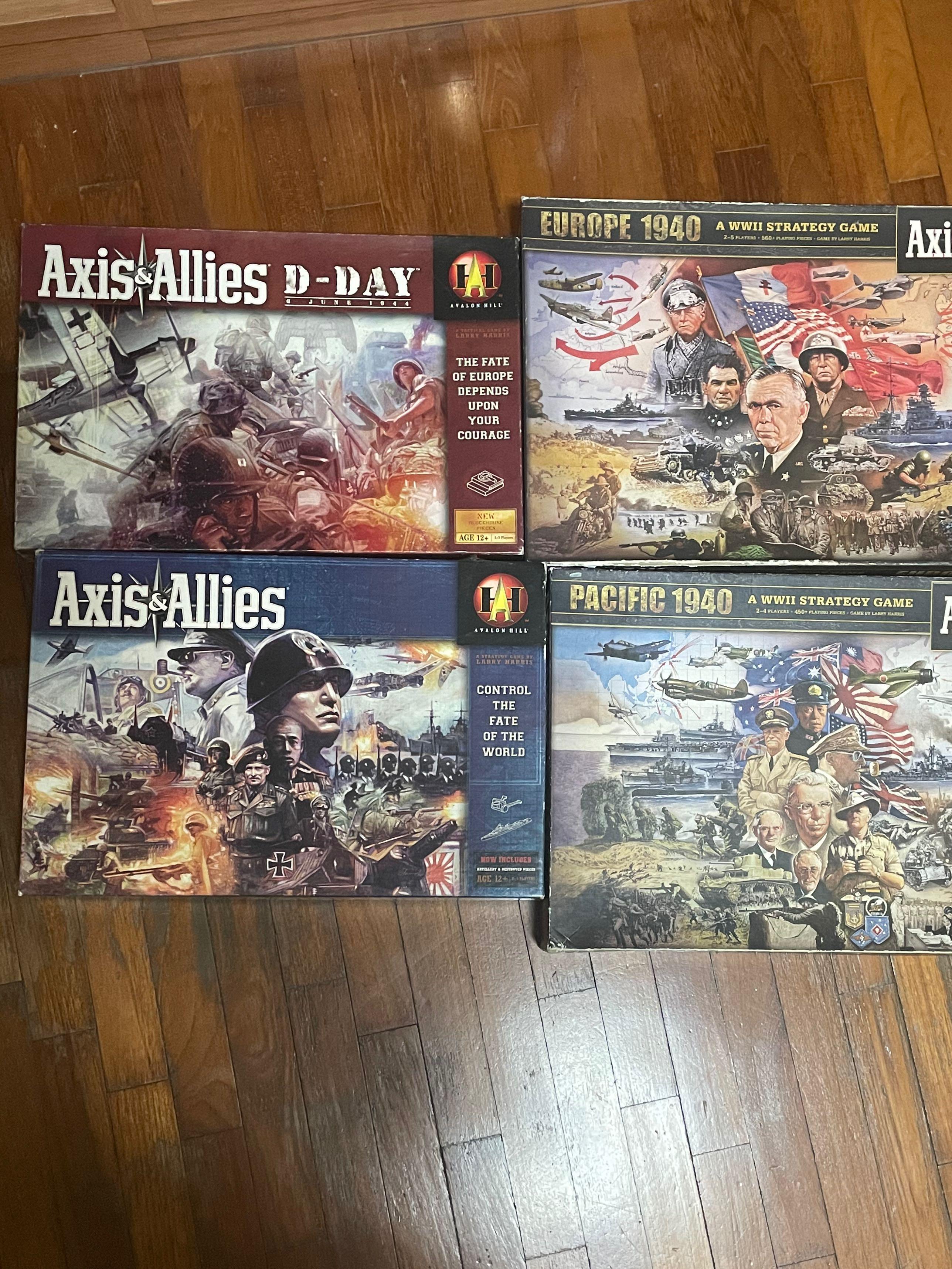 Axis and Allies (1941 , DDay , Pacific 1940 , Europe 1940), Hobbies