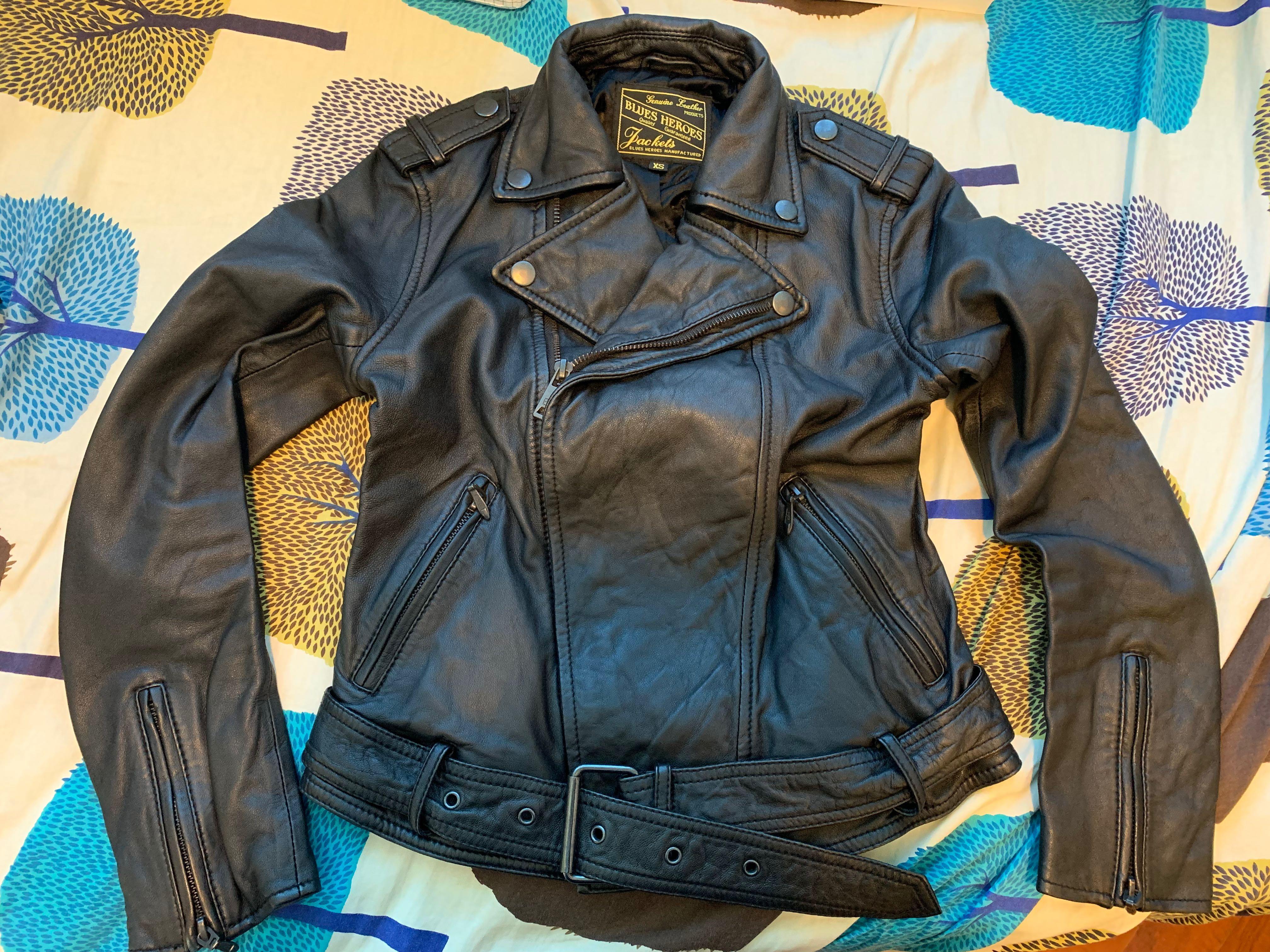 Blue heroes sales leather jacket