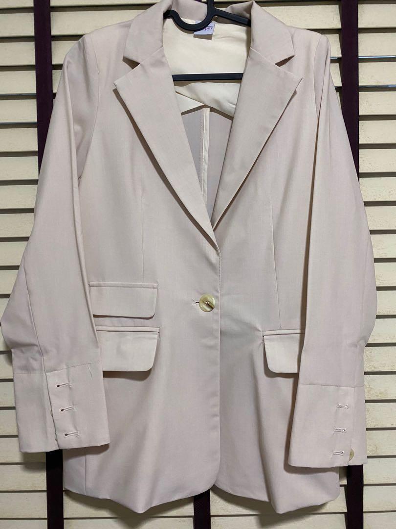 light cream blazer
