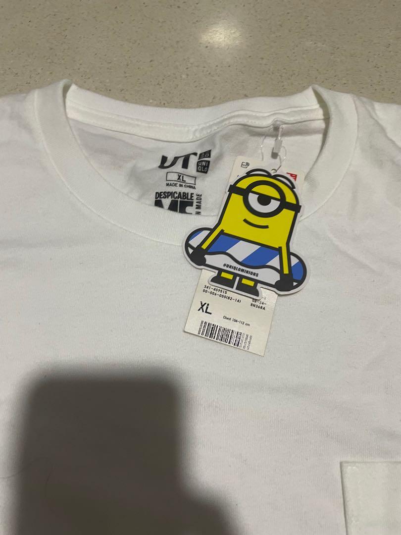 BNWT minion uniqlo shirt, Men's Fashion, Tops & Sets, Tshirts & Polo