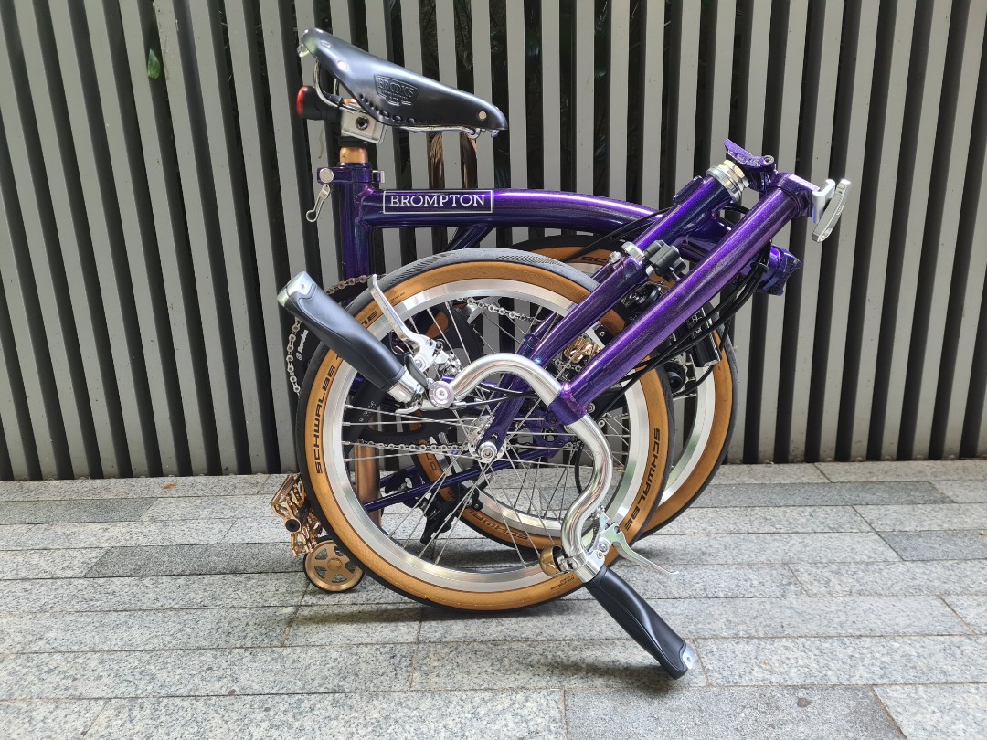 Purple metallic brompton deals