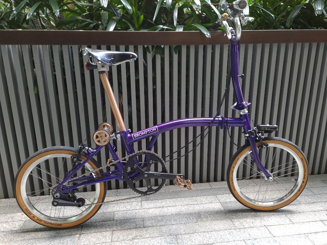 Brompton purple metallic hotsell