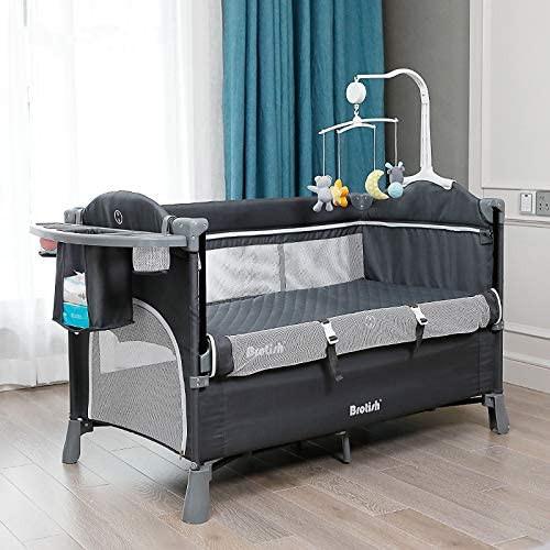 Brotish Baby Crib Large Size Babies Kids Baby Nursery Kids